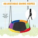60 Inches Saucer Swing with LED Lights for Kids and Adults-Multicolor by LJGDeals