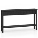 60 Inch Long Sofa Table with 4 Drawers and Open Shelf for Living Room by LJGDeals