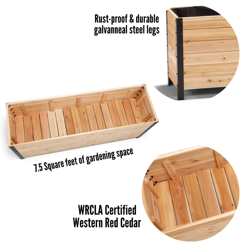 18" x 60" Planter Box - 24" TALL