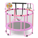60-Inch Kids Trampoline with Adjustable Gymnastics Bar by LJGDeals