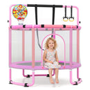 60-Inch Kids Trampoline with Adjustable Gymnastics Bar