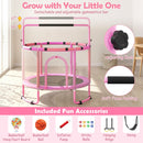 60-Inch Kids Trampoline with Adjustable Gymnastics Bar by DirectDeals