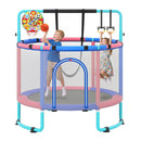 60-Inch Kids Trampoline with Adjustable Gymnastics Bar