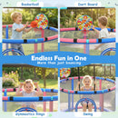 60-Inch Kids Trampoline with Adjustable Gymnastics Bar by DirectDeals