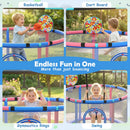 60-Inch Kids Trampoline with Adjustable Gymnastics Bar
