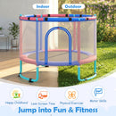 60-Inch Kids Trampoline with Adjustable Gymnastics Bar by DirectDeals