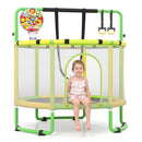 60-Inch Kids Trampoline with Adjustable Gymnastics Bar