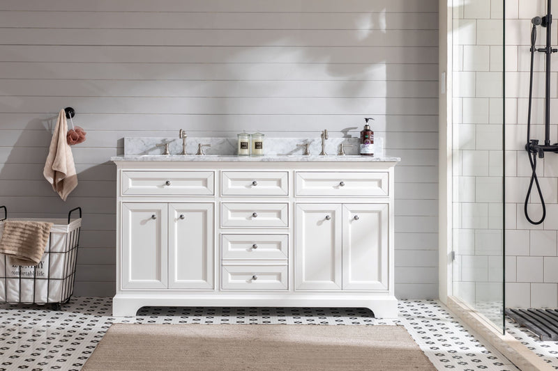 South Bay 60" Bathroom Vanity White