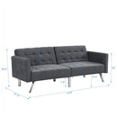 Futon Sofa Bed Convertible Folding Lounge Couch, Armrests by Unique Piece Furniture