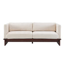 77 in. Square Arm Modern 3 Seater Boucle Sofa Upholstered Couch by HouseOfZazla
