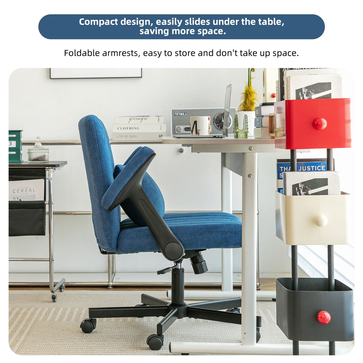 Criss Cross Armrest Office Chair With Wheels, photo 19 of 40