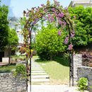 Metal Garden Arch Assemble Freely With 8 Styles Garden Arbor Trellis Climbing Plants Support Rose Arch by HouseOfZazla