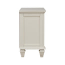 Cottage 3 Drawer Nightstand With Pull Out Tray - Cream White