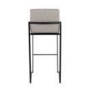 Fuji - Contemporary High Back Barstool Elegant Design by HouseOfZazla
