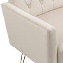 Accent Chair, leisure single sofa with Rose Golden feet