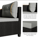 L-Shaped Patio Set With Cushions And Storage Table by HouseOfZazla