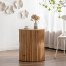 Walker Edison | Wood Fluted Side Table