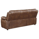 Worthington - Padded Arm Sofa - Dark Brown by HouseOfZazla