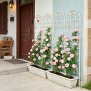 Metal Garden Trellis Rustproof Trellis For Climbing Plant Outdoor Flower Support by HouseOfZazla