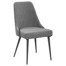 Side Chairs Upholstered With Tapered Legs (Set of 2) - Gray by HouseOfZazla
