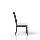 Upholstered Seat Side Chair - Chocolate by HouseOfZazla