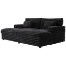 Oversized Double Chaise Lounge Sofa Bed With USB Ports And Cup Holders