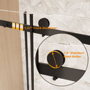 Frameless Single Sliding Shower Door, Square Tube Track by HouseOfZazla