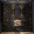 Modern Calacatta Viola Floating Marble Basin – Fluted Designer Vanity for Luxury Homes by MEG Custom Marble By Ziynet A. LLC