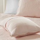 3 Piece Reversible Scalloped Edge Quilt Set Blush Full/Queen