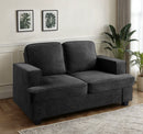 Modern Loveseat, Comfortable 2 Seater Couch With Deep Seating, Loose Back Cushions, Wide Arms by HouseOfZazla