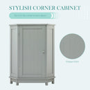 Bathroom Cabinet Triangle Corner Storage Cabinet With Adjustable Shelf Modern Style by Unique Piece Furniture