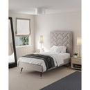 Crosby - Bed With Upholstered Headboard And Slats by HouseOfZazla