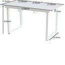 Square Extendable Dining Table With Metal Leg, Modern Space Saving Kitchen Table For Living Room by Unique Piece Furniture