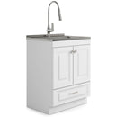 Lawrence - Laundry Cabinet With Faucet And Stainless Steel Sink by Unique Piece Furniture