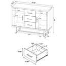 Sedona - 3 Drawer Cabinet - Oak