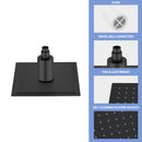 Ultra Thin 8" Square Rain Shower Head 304 Stainless Steel, Wall / Ceiling Mounted by HouseOfZazla