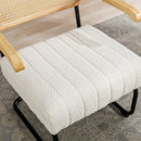 Accent Chair - Modern Industrial Slant Armchair with Metal Frame - Premium High Density Soft Single chair for Living Room Bedroom