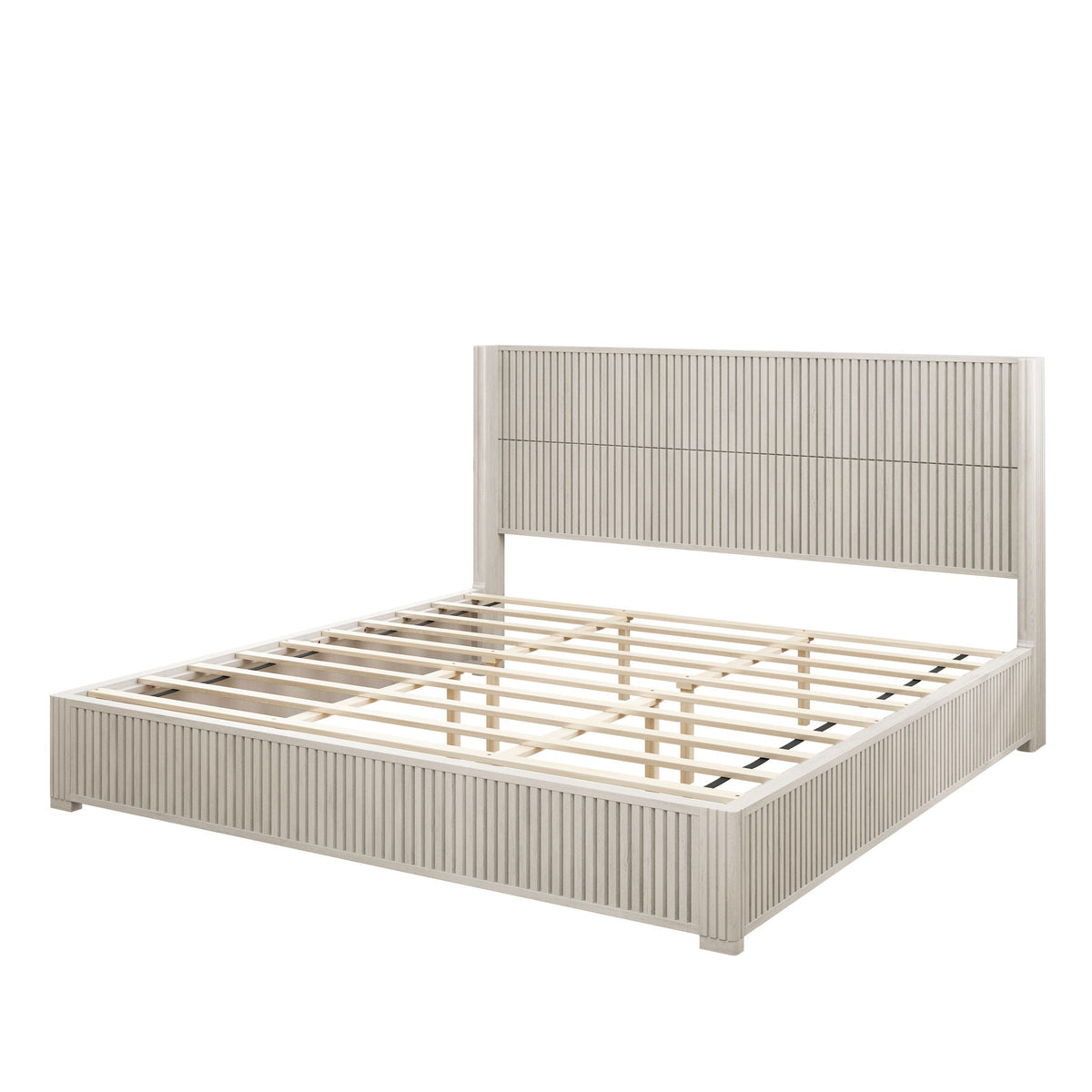 Platform Bed Frame With Headboard, Floor Standing Design, photo 34 of 40