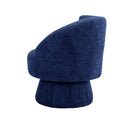 360 Degree Swivel Cuddle Barrel Accent Chairs, Round Armchairs with Wide Upholstered, Fluffy Fabric Chair for Living Room, Bedroom, Office, Waiting Rooms