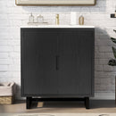 Bathroom Vanity Set With Sink, Combo Cabinet, Bathroom Storage Cabinet, Solid Wood Frame by HouseOfZazla