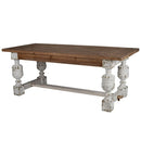 Alcott - Dining Table - Brown / Antique White by HouseOfZazla