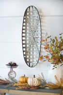 Metal Wall Art With Grid Pattern - Silver by Unique Piece Furniture