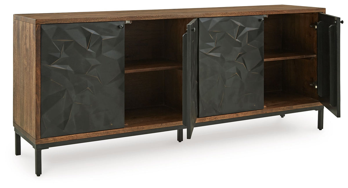 Dorannby - Accent Cabinet - Black / Brown, photo 4 of 7