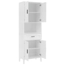 Freestanding Tall Bathroom Cabinet With Soft Close Doors And Adjustable Shelves by HouseOfZazla