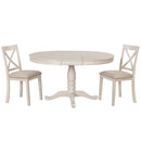 Modern Dining Table Set For 4, Round Table And 4 Kitchen Room Chairs, 5 Piece Kitchen Table Set For Dining Room, Dinette, Breakfast Nook by HouseOfZazla