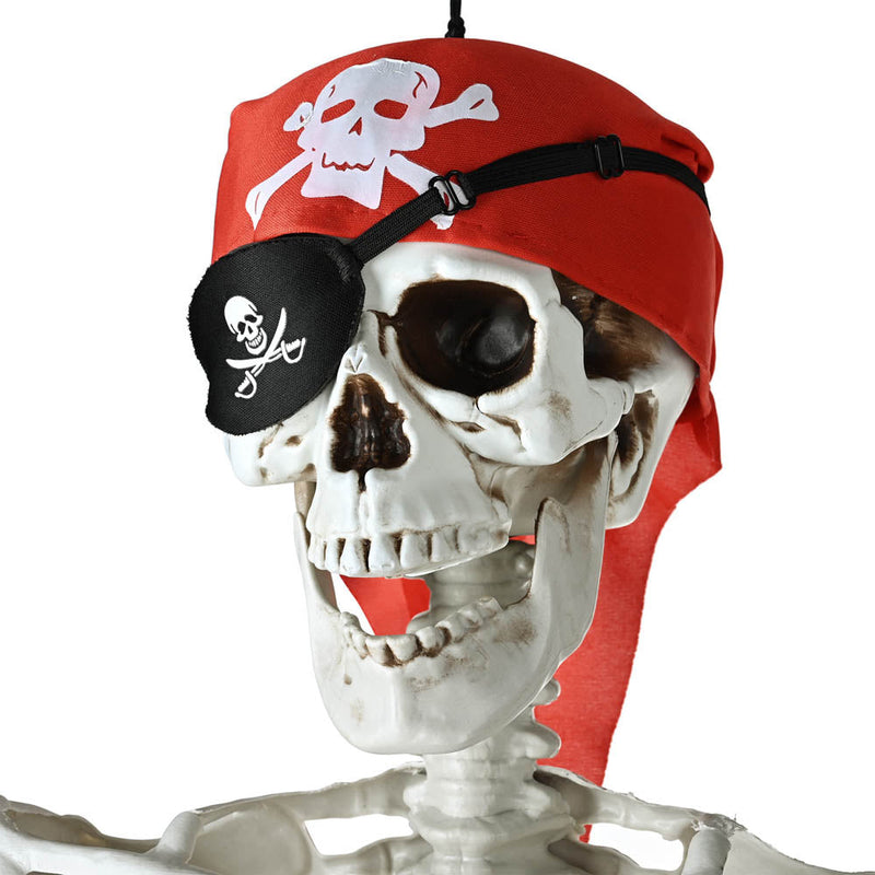 Yescom 5.4ft Skeleton Halloween Decoration Posable Pirate