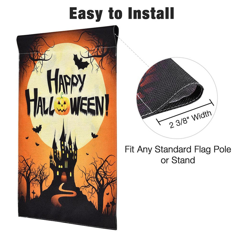 Yescom Small Halloween Flag Garden Outdoor Flag 12x18"