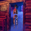 Yescom 5.4ft Skeleton Posable Halloween Decoration with Pirate, Cowboy Costume by yescomusa