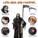Yescom 6ft Grim Reaper Halloween Decoration Haunted House Props