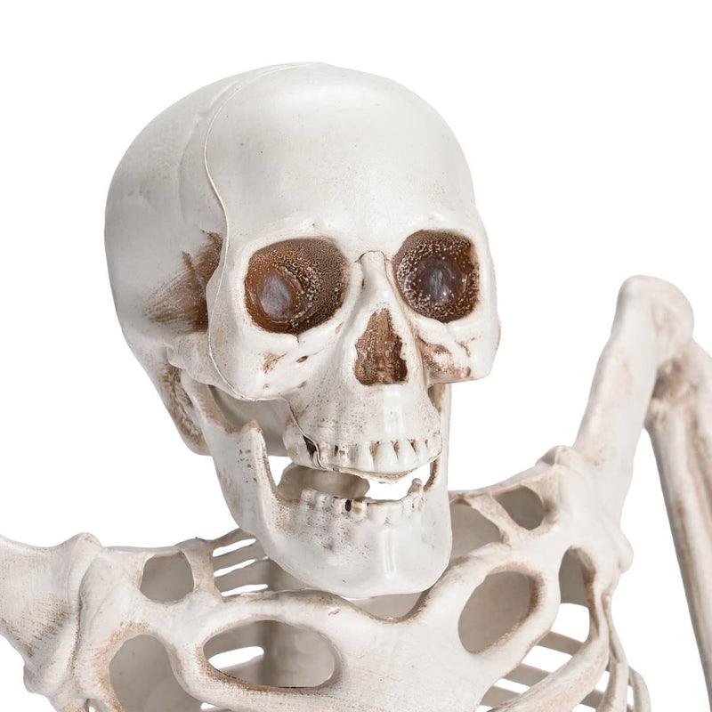 Yescom Tombstone with Groundbreaker Skeleton Halloween Animatronic